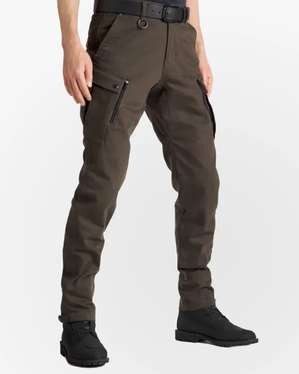 Pando Moto Motorbroeken|Motorjeans-Mark AAA Motorjeans Olive