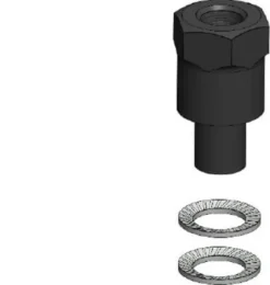Quad Lock Telefoonhouders-Adapter smartphone houder voor montage an spiegelstang - M8/M10 Adapter smartphone houder voor montage an spiegelstang - M8/M10