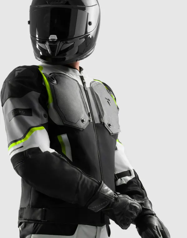Rebelhorn Motorjassen-Borg 2 otorja Back/Grey/Fuo Yeow