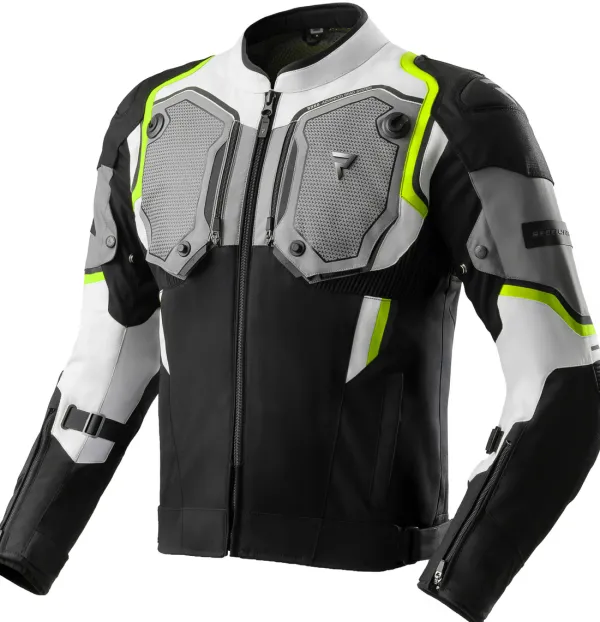Rebelhorn Motorjassen-Borg 2 otorja Back/Grey/Fuo Yeow