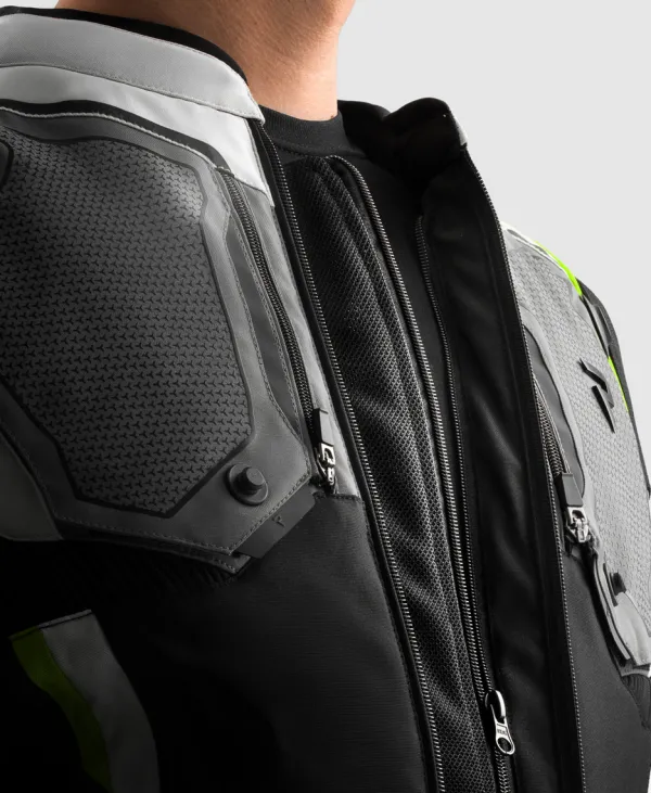 Rebelhorn Motorjassen-Borg 2 otorja Back/Grey/Fuo Yeow