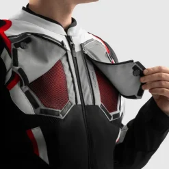 Rebelhorn Motorjassen-Borg 2 otorja Back/Grey/Red