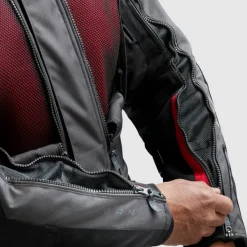 Rebelhorn Motorjassen-Cubby 5 otorja Back/Anthracite/Red