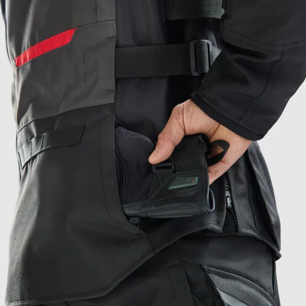 Rebelhorn Motorjassen-Cubby 5 otorja Back/Anthracite/Red
