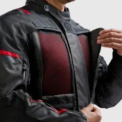 Rebelhorn Motorjassen-Cubby 5 otorja Back/Anthracite/Red