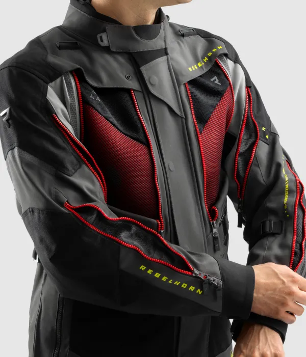 Rebelhorn Motorjassen-Hardy 3.0 otorja Anthracite/Grey/Yeow