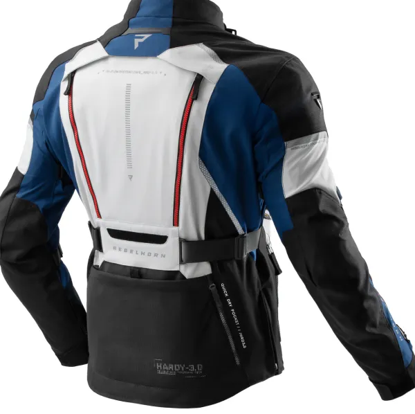 Rebelhorn Motorjassen-Hardy 3.0 otorja Bue/Grey/Red