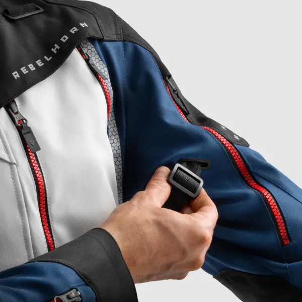 Rebelhorn Motorjassen-Hardy 3.0 otorja Bue/Grey/Red