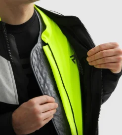 Rebelhorn Motorjassen-Hifow 5 otorja Back/Grey/Fuo Yeow