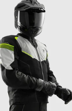 Rebelhorn Motorjassen-Hifow 5 otorja Back/Grey/Fuo Yeow
