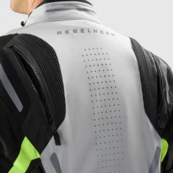 Rebelhorn Motorjassen-Hiker 4 otorja Back/Grey/Fuo Yeow