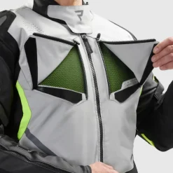 Rebelhorn Motorjassen-Hiker 4 otorja Back/Grey/Fuo Yeow