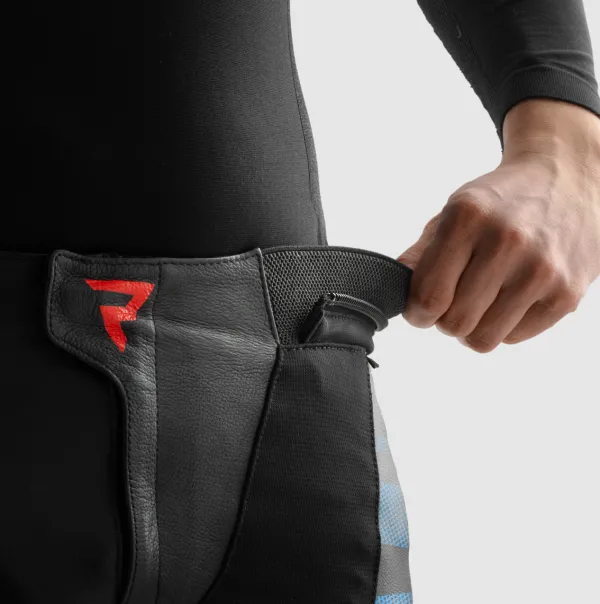Rebelhorn Motorbroeken-Inferno Motorbroek Black/Blue/White/Red