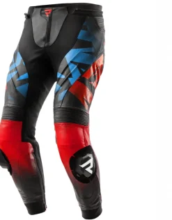 Rebelhorn Motorbroeken-Inferno Motorbroek Black/Blue/White/Red