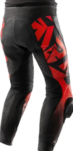 Rebelhorn Motorbroeken-Inferno Motorbroek Black/Fluo Red