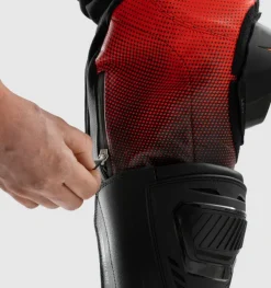 Rebelhorn Motorbroeken-Inferno Motorbroek Black/Fluo Red
