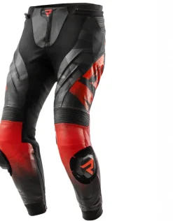 Rebelhorn Motorbroeken-Inferno Motorbroek Black/Fluo Red