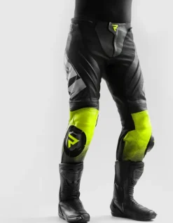 Rebelhorn Motorbroeken-Inferno Motorbroek Black/White/Fluo Yellow