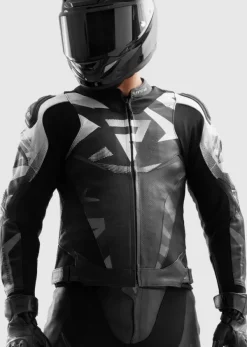 Rebelhorn Motorjassen-Inferno Motorjas Black/White