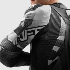 Rebelhorn Motorjassen-Inferno Motorjas Black/White