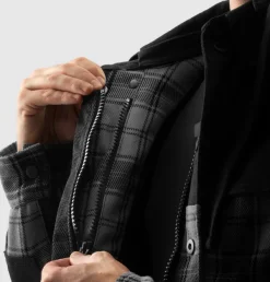 Rebelhorn Motorhoodies|Motorjassen-hifter hirt otorhoodie Back/Grey