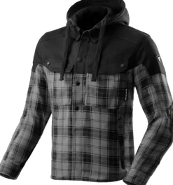 Rebelhorn Motorhoodies|Motorjassen-hifter hirt otorhoodie Back/Grey