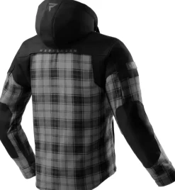 Rebelhorn Motorhoodies|Motorjassen-hifter hirt otorhoodie Back/Grey