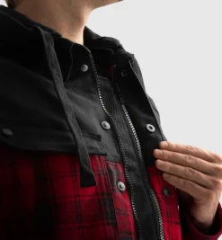 Rebelhorn Motorhoodies|Motorjassen-hifter hirt otorhoodie Back/Red