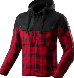 Rebelhorn Motorhoodies|Motorjassen-hifter hirt otorhoodie Back/Red