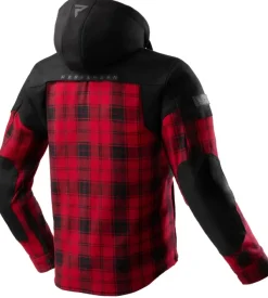 Rebelhorn Motorhoodies|Motorjassen-hifter hirt otorhoodie Back/Red