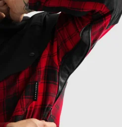Rebelhorn Motorhoodies|Motorjassen-hifter hirt otorhoodie Back/Red