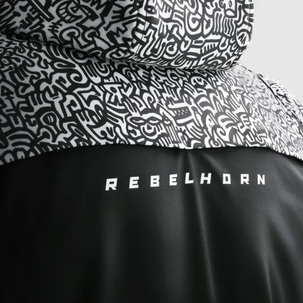 Rebelhorn Motorjassen-ah Noriaki otorja Back/White