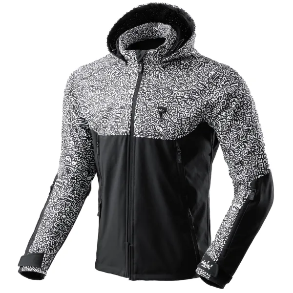 Rebelhorn Motorjassen-ah Noriaki otorja Back/White