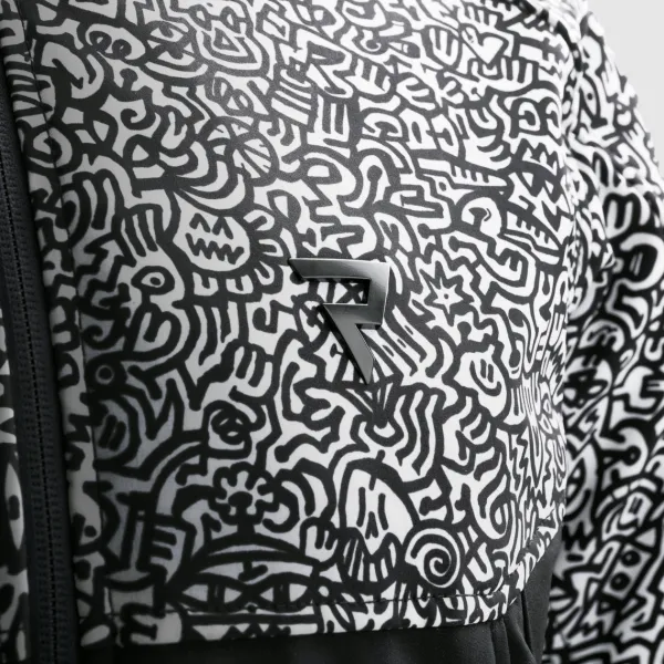 Rebelhorn Motorjassen-ah Noriaki otorja Back/White