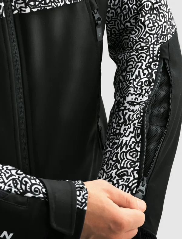 Rebelhorn Motorjassen-ah Noriaki otorja Back/White