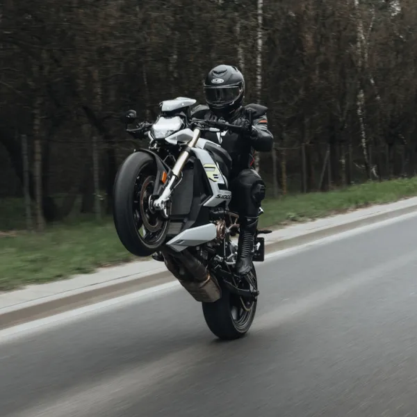 Rebelhorn Motorbroeken-Veloce Motorbroek Black/White