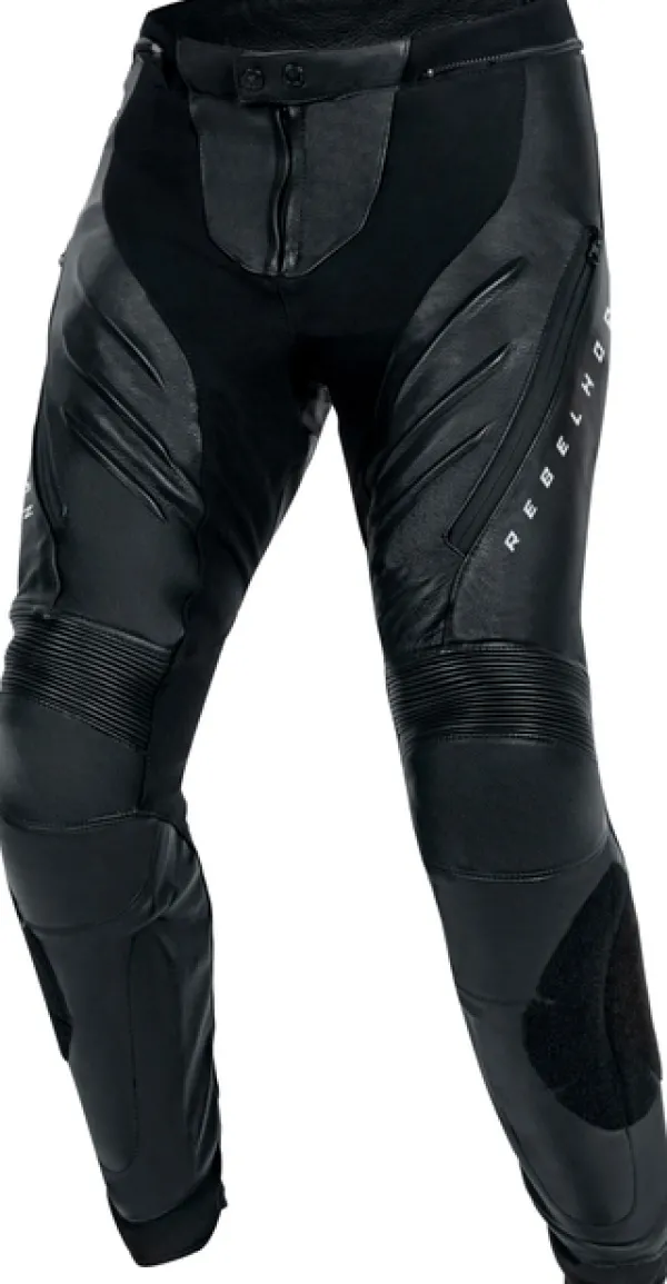 Rebelhorn Motorbroeken-Veloce Motorbroek Black/White