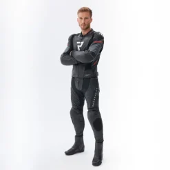 Rebelhorn Motorbroeken-Veloce Motorbroek Black/White