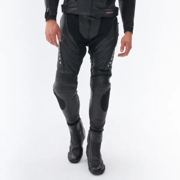 Rebelhorn Motorbroeken-Veloce Motorbroek Black/White