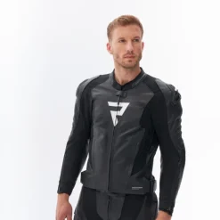 Rebelhorn Motorjassen-Veloce Motorjas Black/White