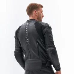 Rebelhorn Motorjassen-Veloce Motorjas Black/White