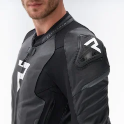 Rebelhorn Motorjassen-Veloce Motorjas Black/White