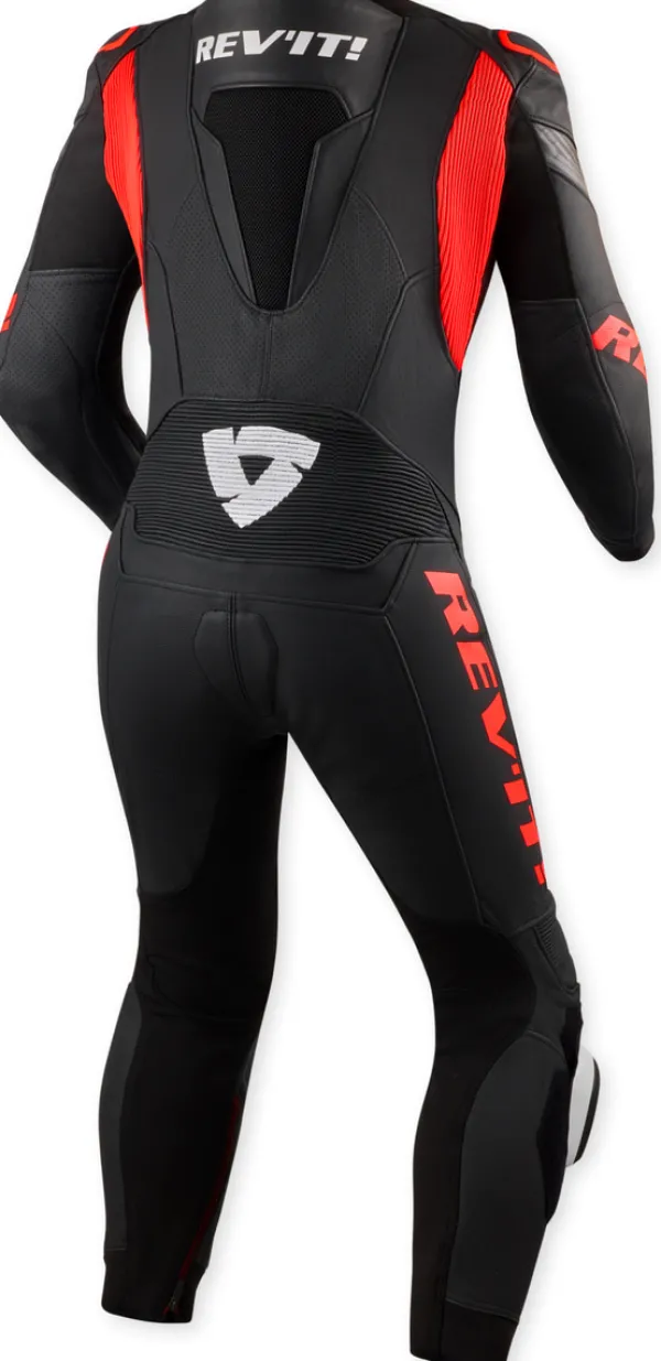 REV'IT Motorpakken-Argon 3 One Piece Black/Neon Red