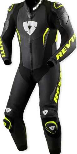 REV'IT Motorpakken-Argon 3 One Piece Black/Neon Yellow