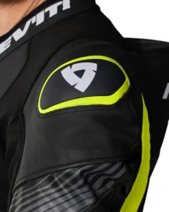 REV'IT Motorpakken-Argon 3 One Piece Black/Neon Yellow