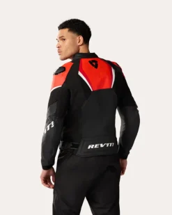 REV'IT Motorjassen-Automate Motorjas Black/Neon Red