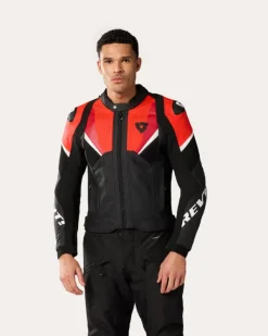 REV'IT Motorjassen-Automate Motorjas Black/Neon Red