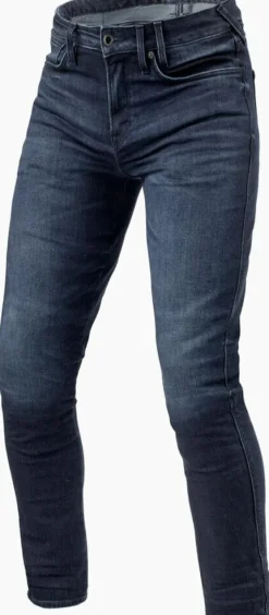 REV'IT Motorjeans-Carlin SK Motorjeans Dark Blue Used