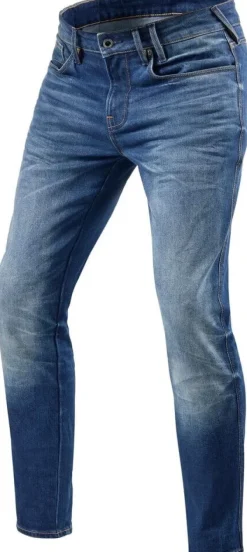 REV'IT Motorjeans-Carlin SK Motorjeans Medium Blue Used