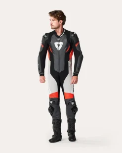 REV'IT Motorpakken-Control Onepiece Black/Neon Red